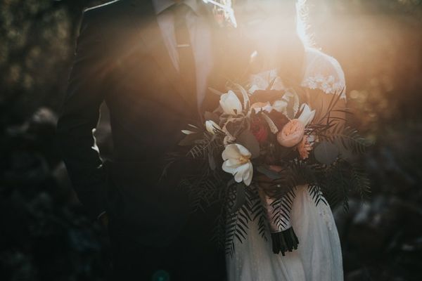 Romantická svatební květinová výzdoba a slavobrána od Kvíti Jinak